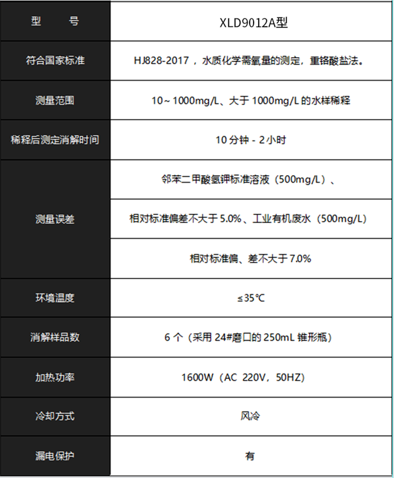 COD微晶风冷消解仪-XLD-9012A-6